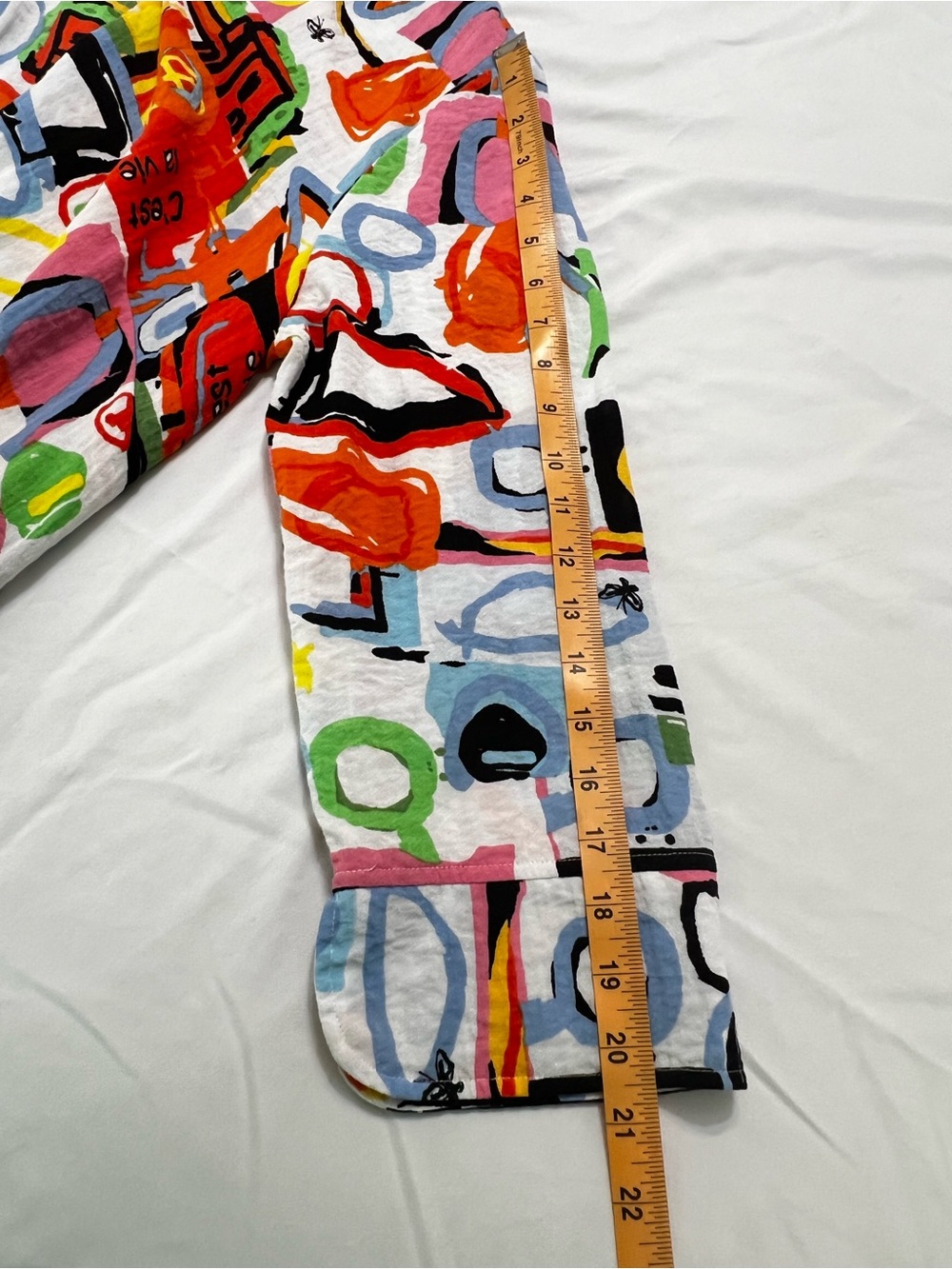 Ali Miles Multicolor Abstract Print Button-Up Swing Top Tunic XL - Picture 6 of 16